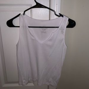 White relax fit womens tank top never worn